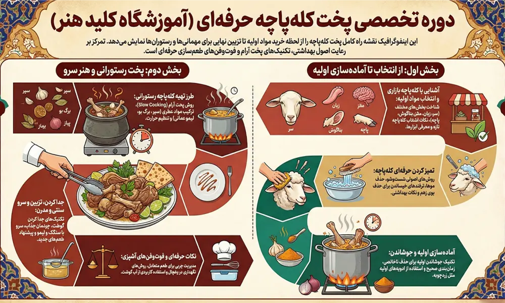 نقشه راه آموزش کله پاچه در کلید هنر